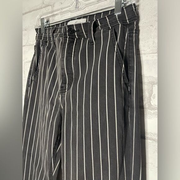 KanCan Lura High Rise Flare Jeans Pinstripe Flare - Picture 7 of 13